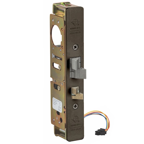 Elec Mortise Deadlatch, 1-1/8" BS, Monitored, US10B